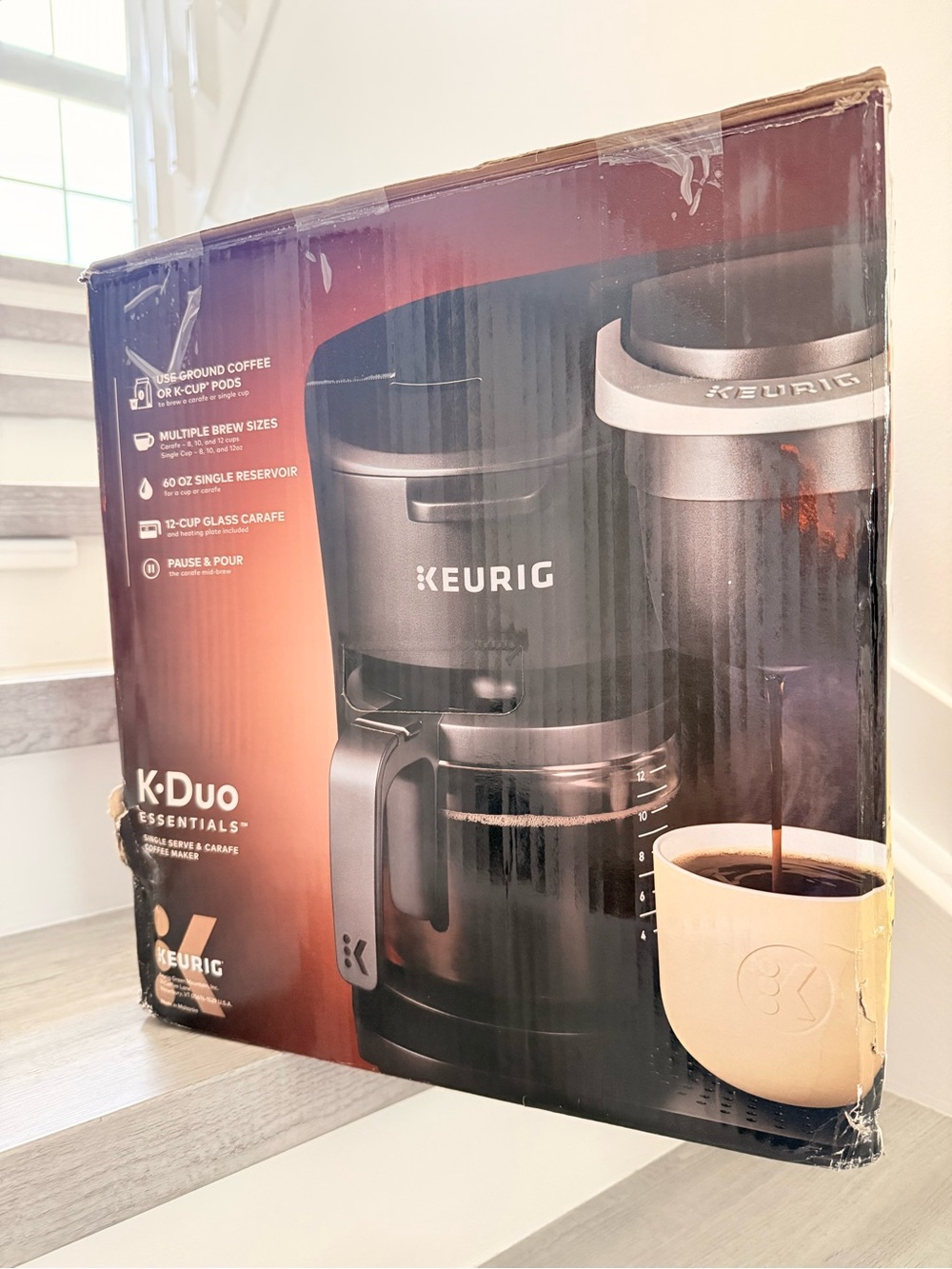 Essentials K-Duo Single Serve & Carafe Coffee Maker - Black